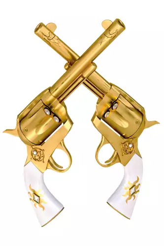 MondiLab Two golden handguns  (101193)