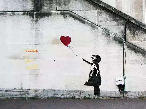 MondiLab Girl with balloon - Banksy  (102082)