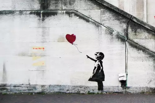 MondiLab Girl with balloon - Banksy  (102720)